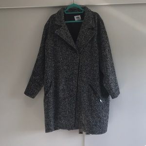 Black and white trench